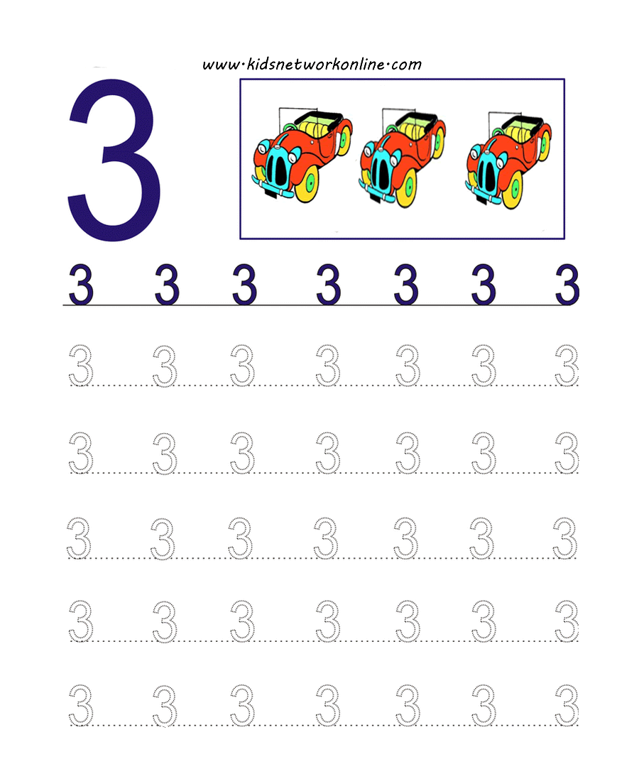 Numbers Writing and Tracing Worksheets