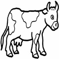 animal coloring-Cow