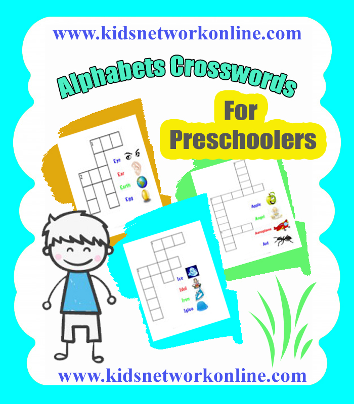 Alphabets Crosswords activities for kids