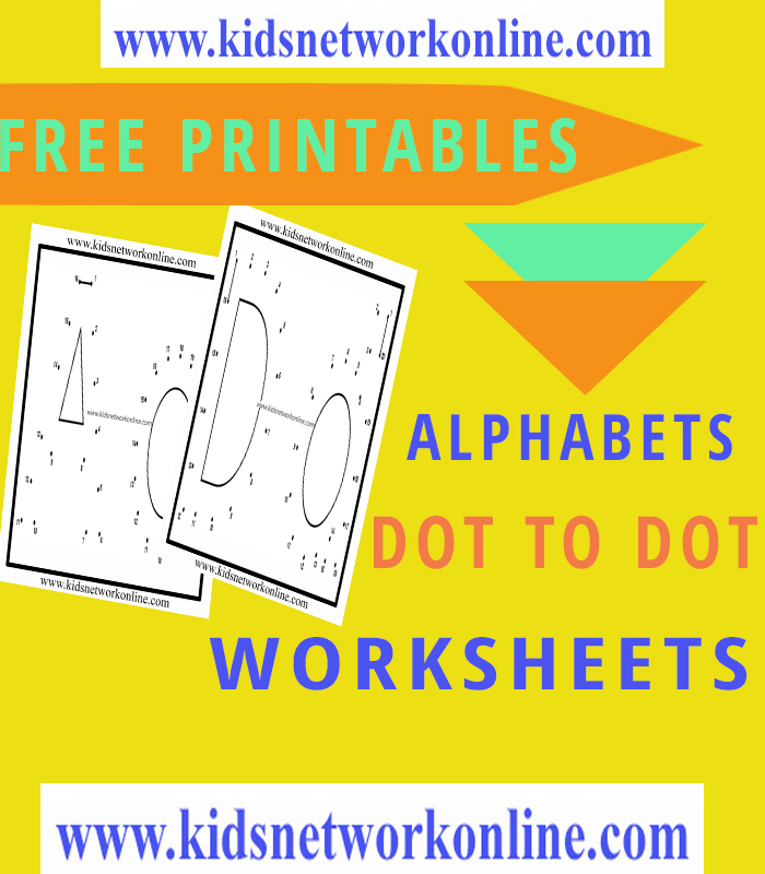 Alphabets dot to dot activities for kids