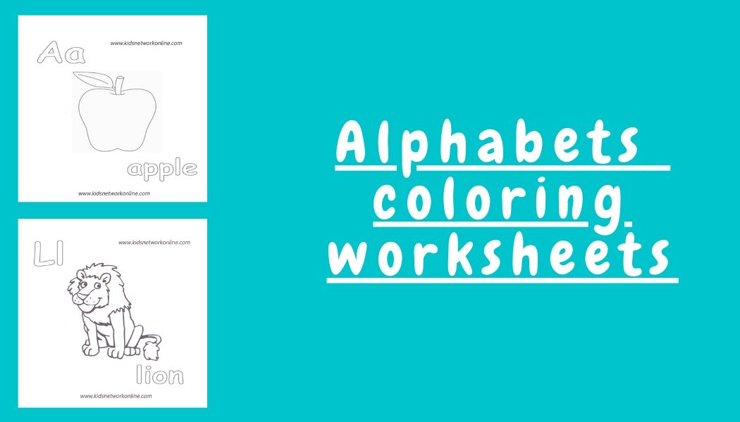 Alphabets coloring pages for kids