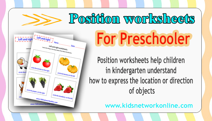 Position worksheets: