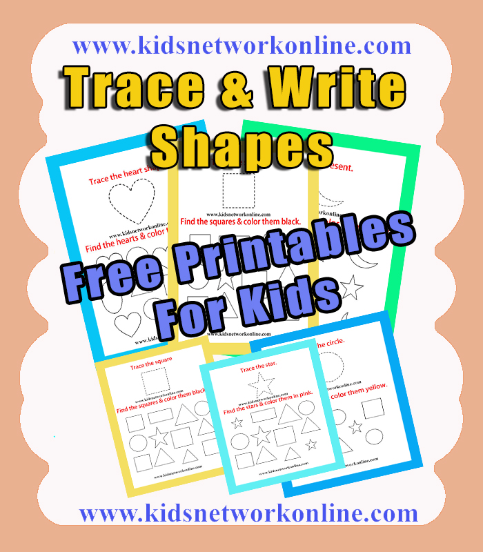 Shapes tracing for kids